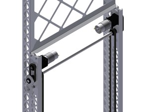 This assembly was created using Design Accelerator to calculate the parametric values of the Spur Gears and Chains that we would use.